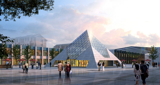 扬州金字塔网架